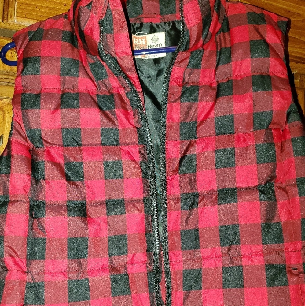 Ruff Hewn Down Puffer Vest Plaid